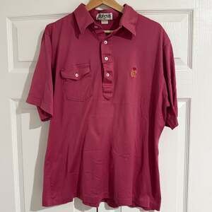 Vintage Aureus Men's XL fits M - Magenta Polo Shirt